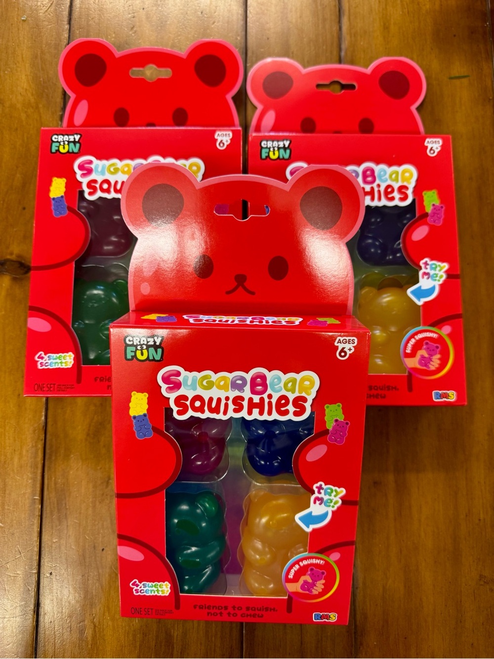 RMS Sugar Bear Squishies - SCENTED Multicolor Bears